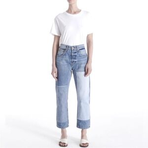 B Sides Marcel Patchwork Blue Jeans 24